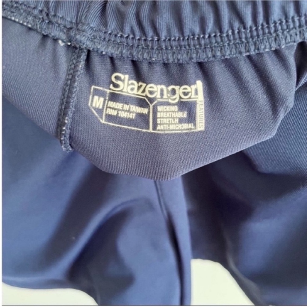 Slazenger shorts blue athletic golf tennis elastic waistband - Picture 4 of 7